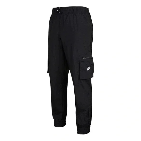 Nike Black Kids Nylon Cargo Joggers Pants Youth Medium Boys Girls - Picture 2 of 8